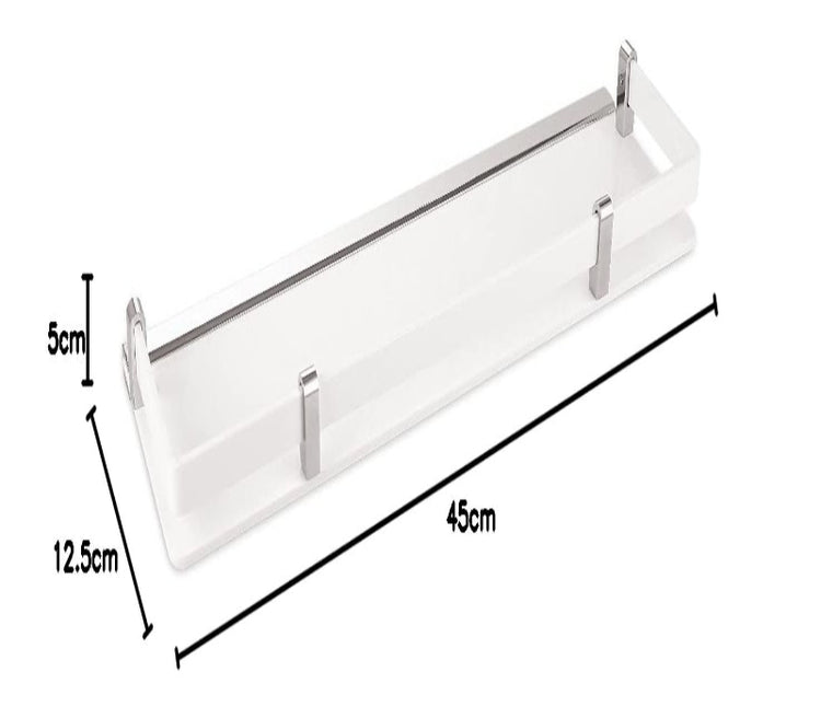 Acrylic Front Shelf White
