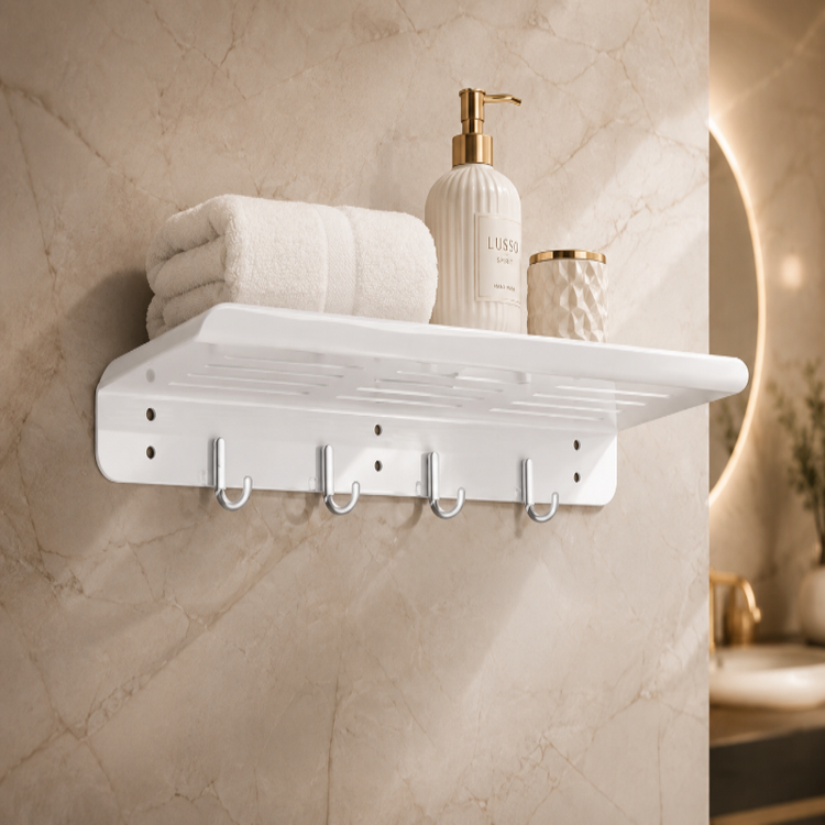 Wall-Mounted Bathroom Shelf