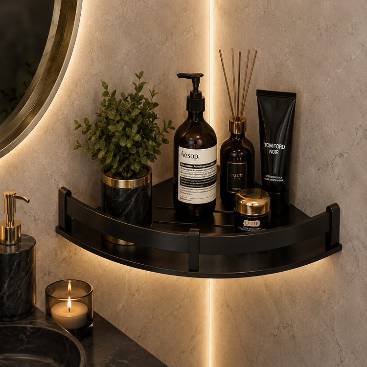 Acrylic Bathroom Shelf Corner 
