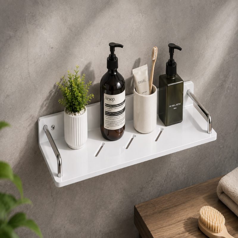 Wall-Mounted Bathroom Storage Shelf 