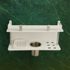 White Acrylic 4-in-1 Bathroom Shelf (Toothbrush, Tumbler, Soap)