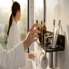 Elevate Your Bathroom with This Premium 3-in-1 Black Tempered Glass Shelf