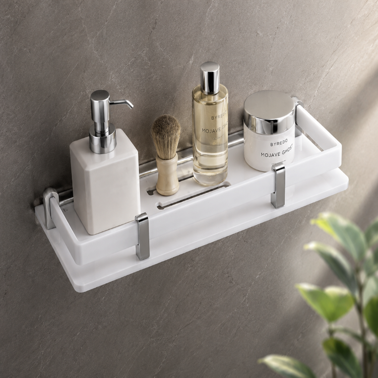 Acrylic Front Shelf White